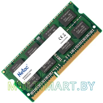 Оперативная память Netac Basic 8GB DDR3 SODIMM PC3-12800 (NTBSD3N16SP-08) картинка 3